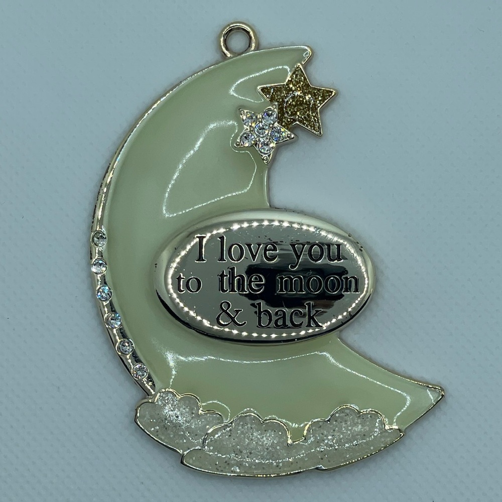 Harvey Lewis holiday ornament- “I Love You To The Moon & Back”